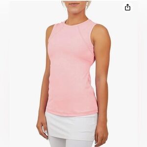 SOFIBELLA UV pink Womens Sleeveless Tennis Shirt Size Extra Small EUC